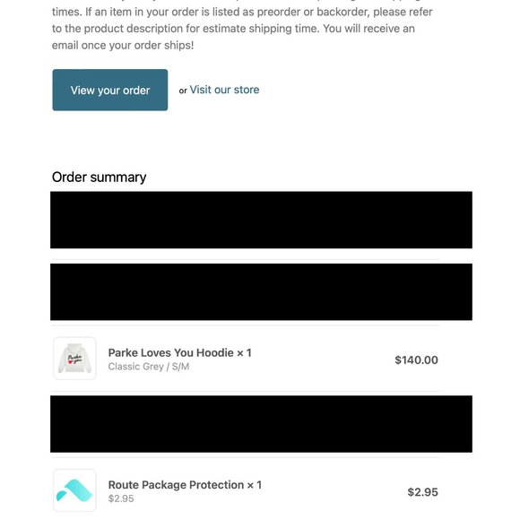 Parke Loves You Hoodie S/M - Picture 4 of 4